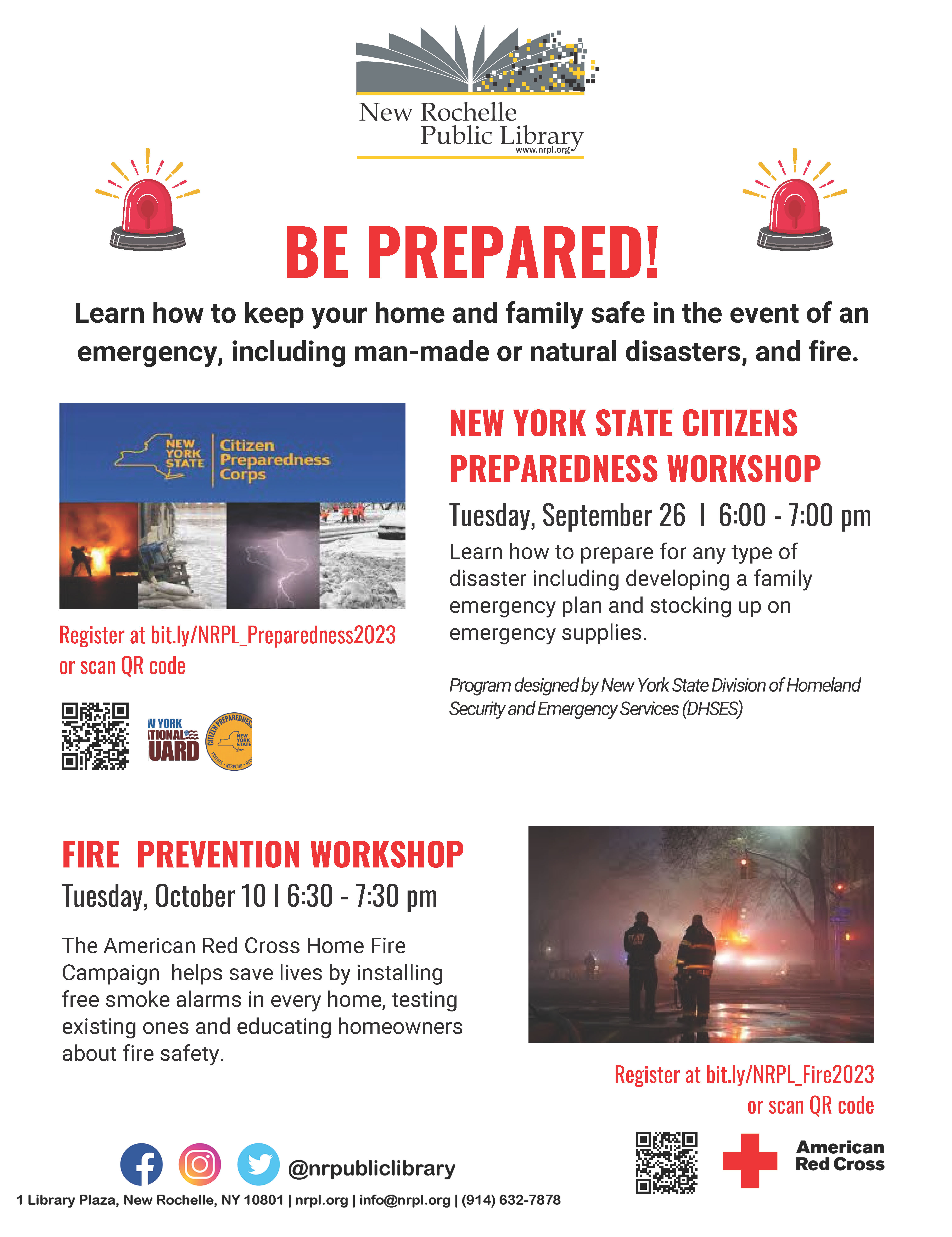 Fire Awareness Workshop on Tue., Oct. 10