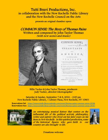 Tutti Bravi Productions Inc.: "Common Sense: The Story of Thomas Paine"