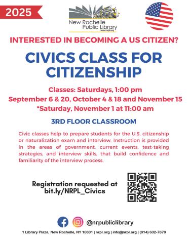 Civics Class for Citizenship - Fall 2025