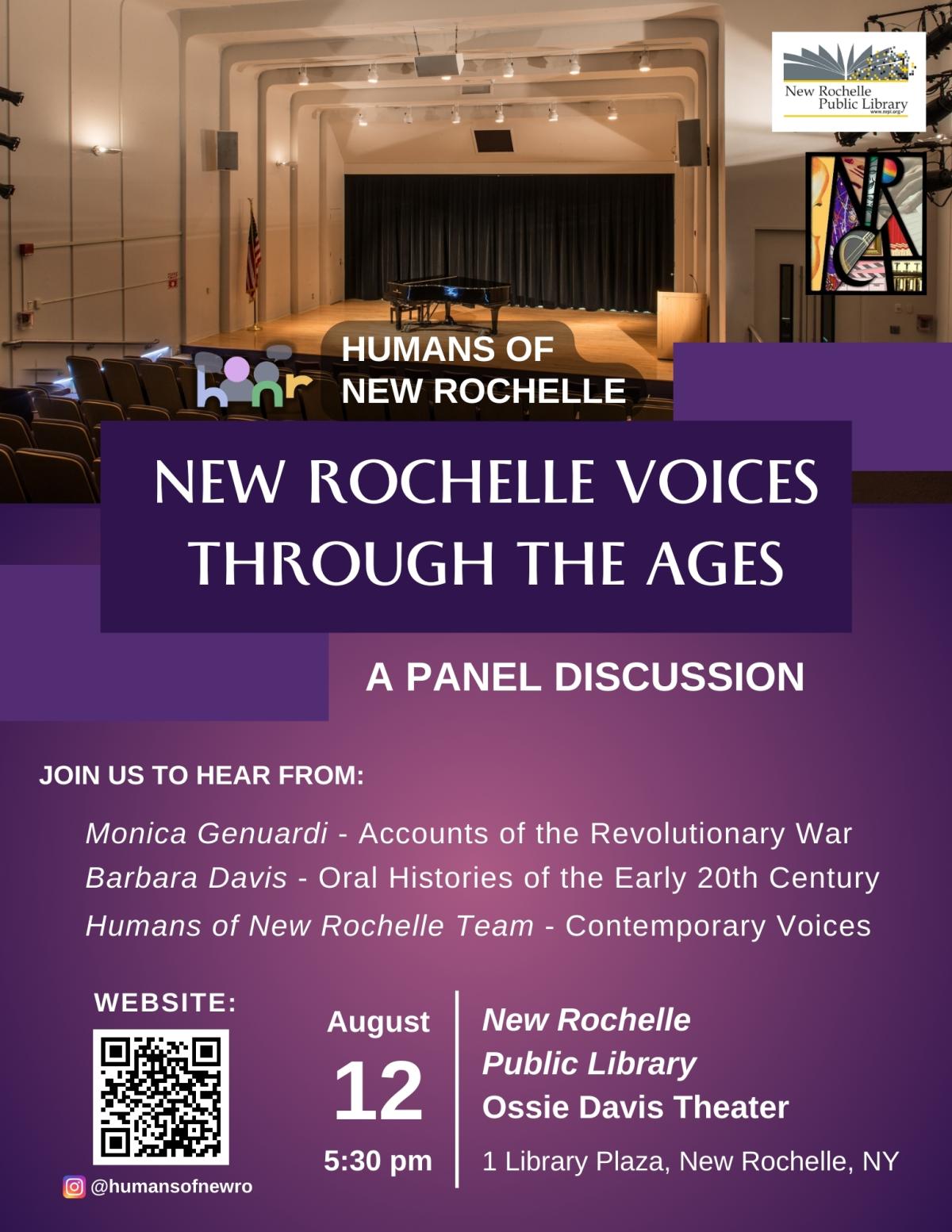 "New Rochelle Voices Through the Ages"