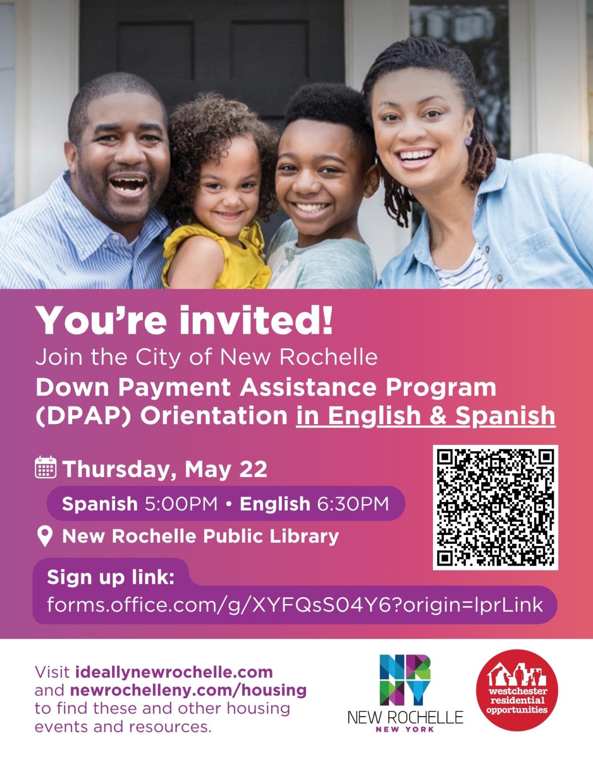 City of New Rochelle Down Payment Assistance Program (English Presentation)