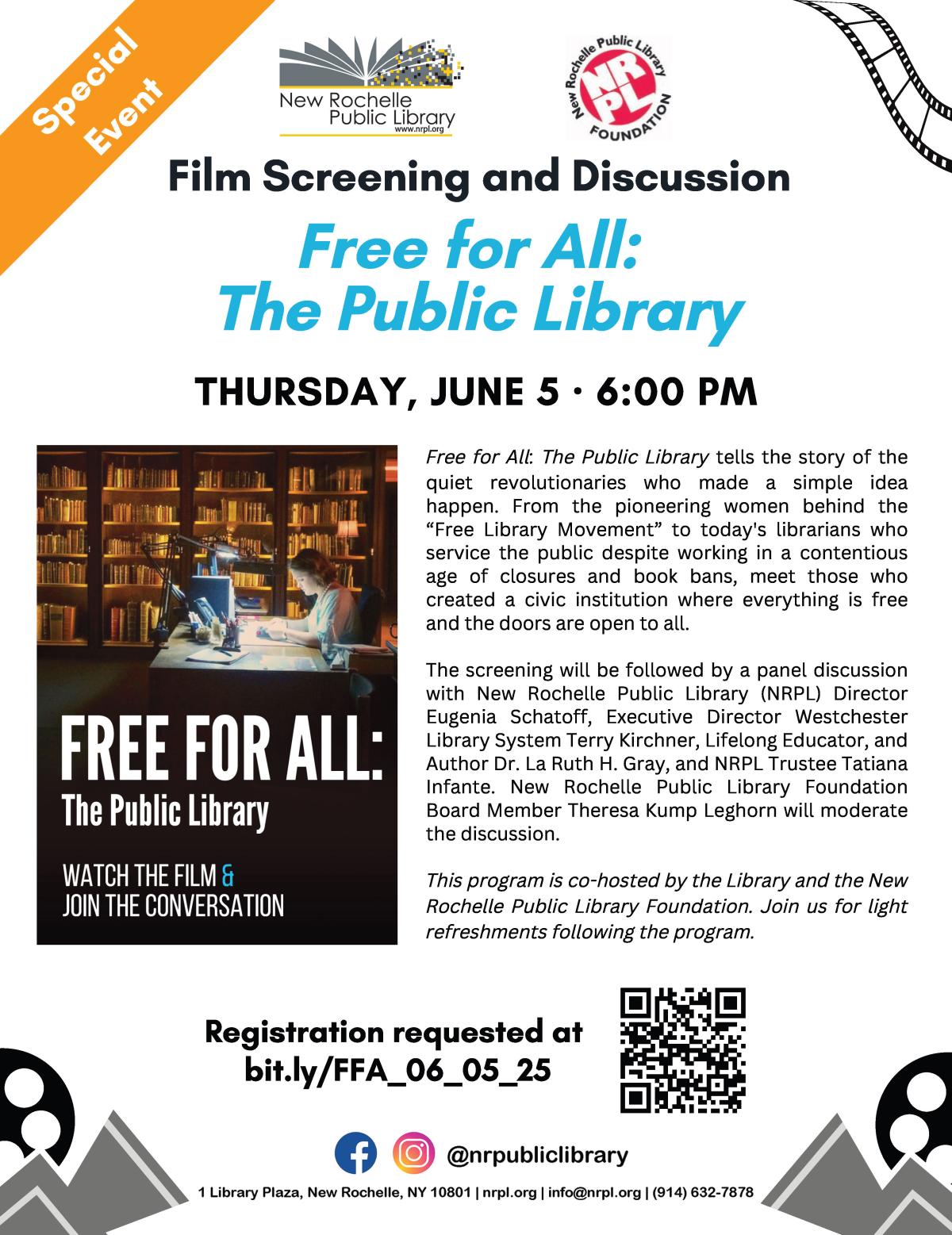 Film & Discussion: "Free for All: The Public Library"