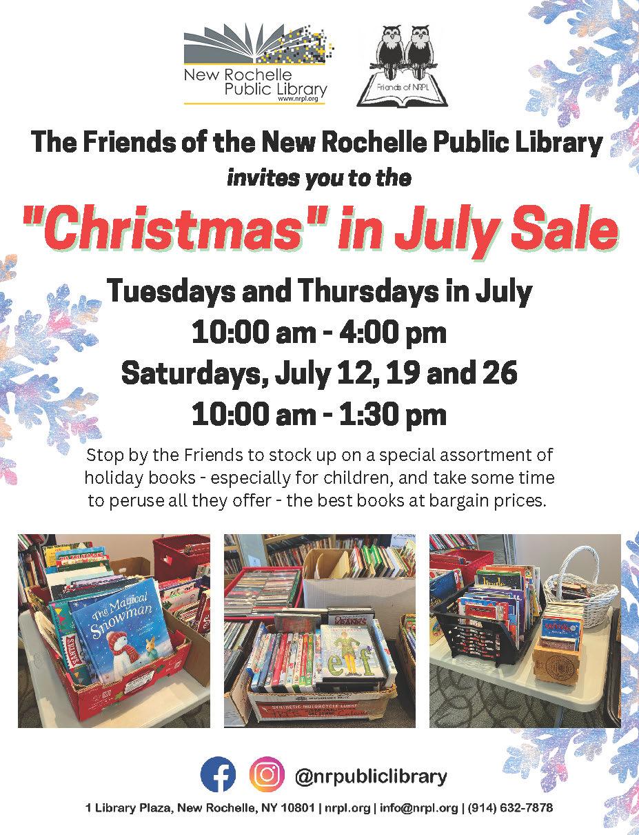 Friends of NRPL 'Christmas in July' Book Sale