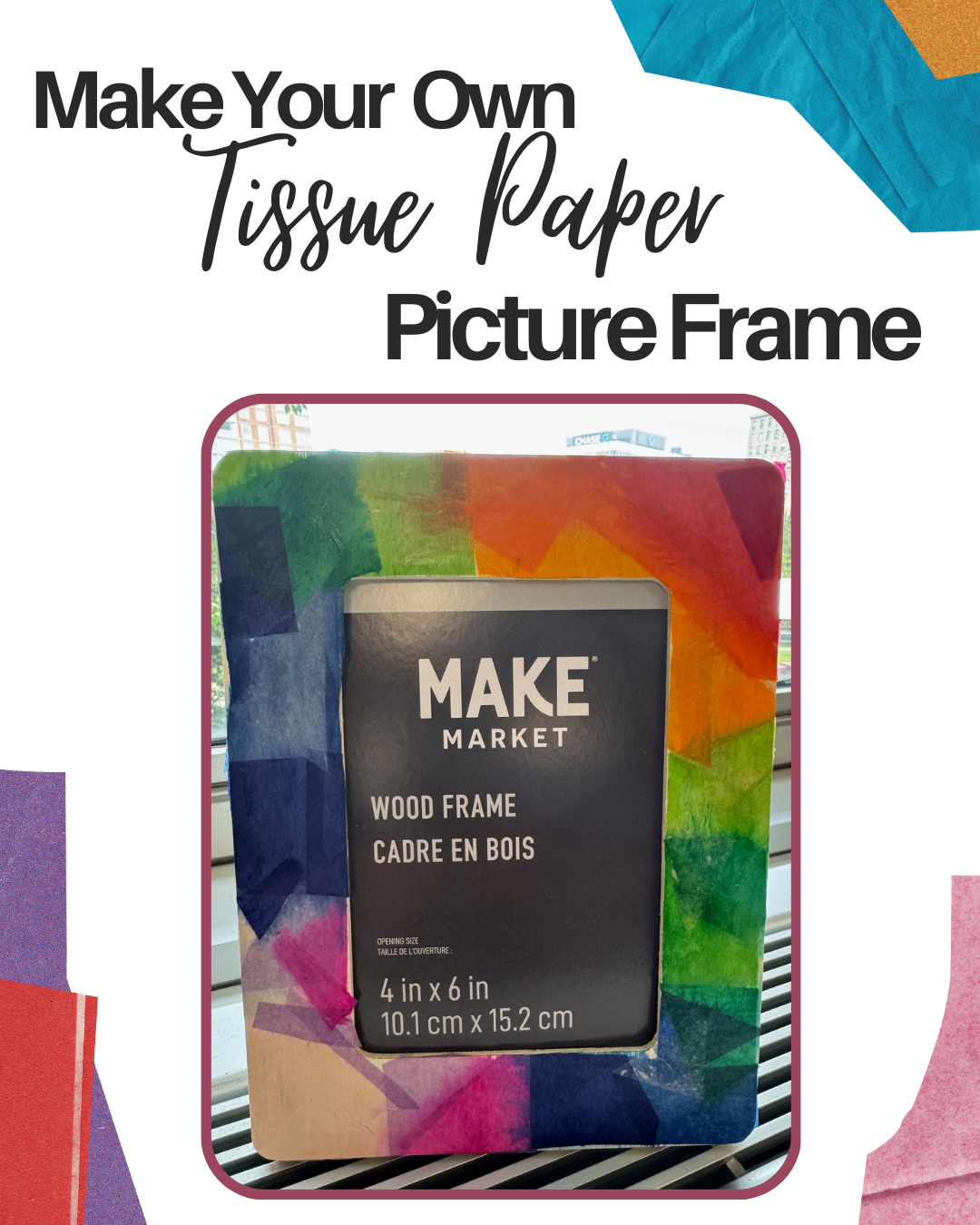 Tissue Paper Picture Frame