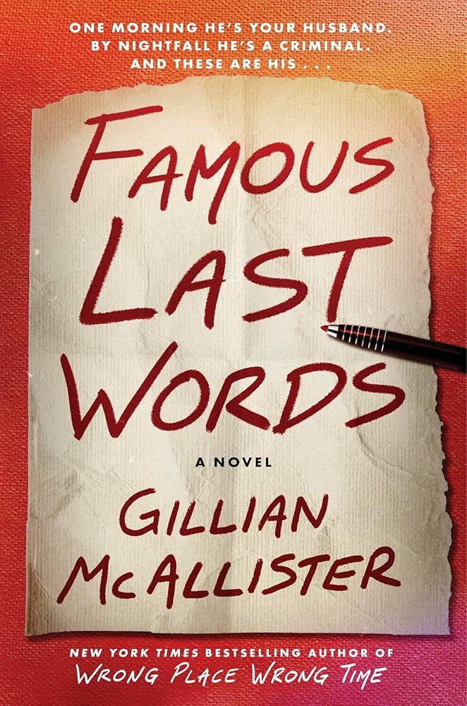 Brown Bag Book Discussion: "Famous Last Words" by Gillian McAllister